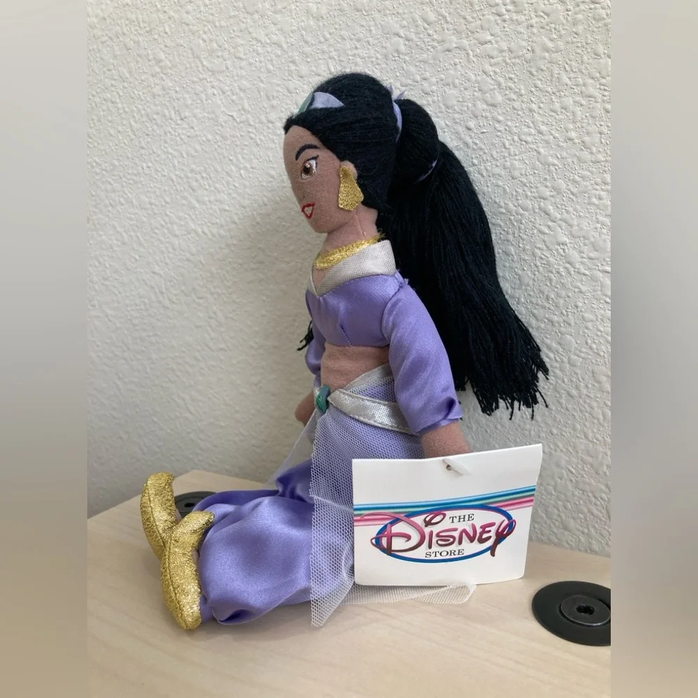 Disney Princess Jasmine Mini Bean Bag Plush Purple Outfit Collectible - Picture 3 of 10